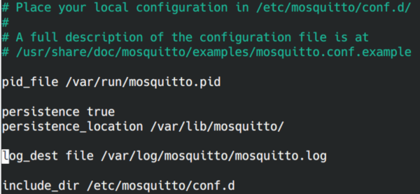 MQTT config file