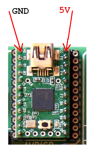 voltages on Teensy2