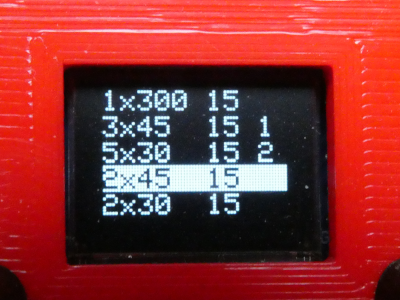 fitness timer display