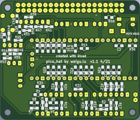 pico hat pcb back