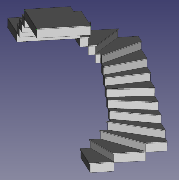 freecad stairs