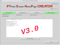 PYthon Simple HomePage CREATOR