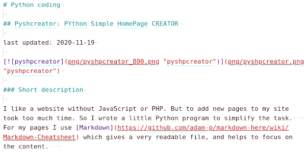 pyshpcreator markdown