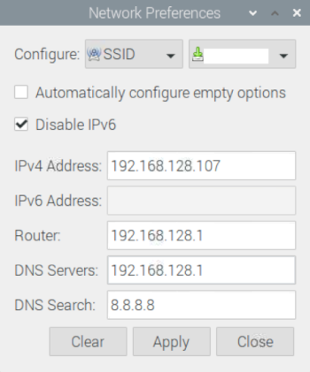 Wireless & Wired Network Settings