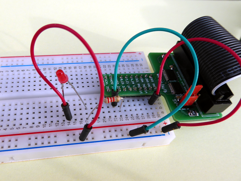 raspi buffer board on breadboard