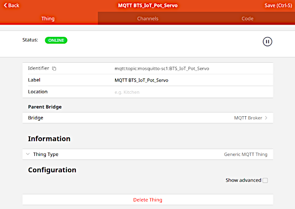 mqtt generic Sitemap