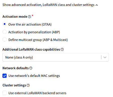 ttn register end device advanced